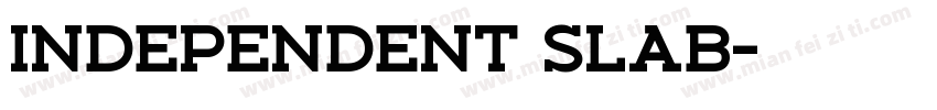 Independent Slab字体转换